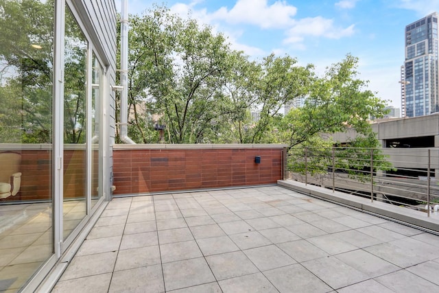 view of patio / terrace featuring a balcony