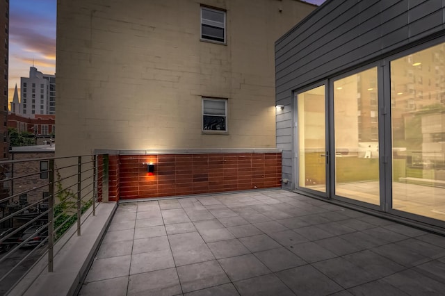 view of patio with a balcony