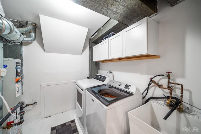 8S100 Washington St, Darien, IL 60561 - laundry area with washing machine and clothes dryer and cabinet space