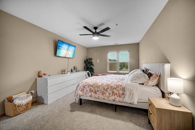 100 N Bokelman St Unit 430, Roselle, IL 60172 - carpeted bedroom with ceiling fan