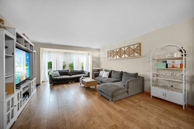 100 N Bokelman St Unit 430, Roselle, IL 60172 - living room with wood finished floors