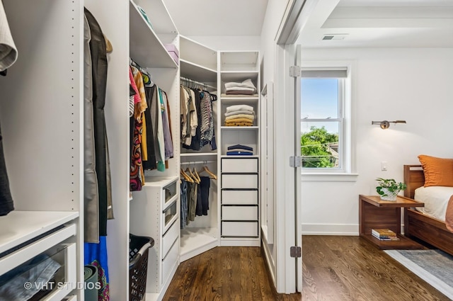 5263 N Laporte Ave, Chicago, IL 60630 - spacious closet with wood finished floors