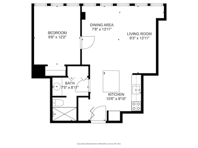 100 E Walton St Unit 18G, Chicago, IL 60611 - floor plan / room layout