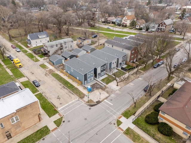 aerial view featuring a residential view