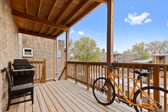 6452 N Glenwood Ave Unit 3, Chicago, IL 60626 - view of wooden terrace