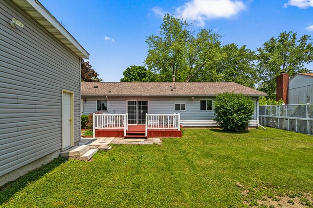 2503 Maplewood Dr, Champaign, IL 61821 - back of property featuring a deck