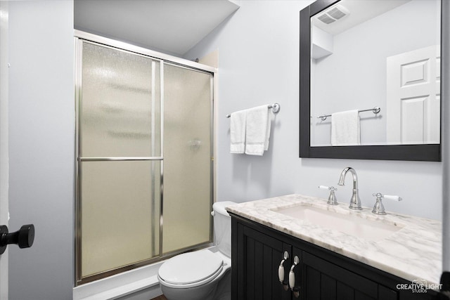 1316 Carol Ln, Naperville, IL 60565 - full bath featuring an enclosed shower, toilet, and vanity