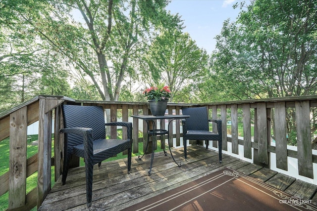 1316 Carol Ln, Naperville, IL 60565 - view of wooden terrace