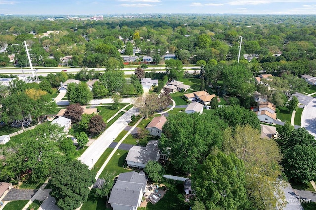 1316 Carol Ln, Naperville, IL 60565 - aerial view of property and surrounding area with nearby suburban area