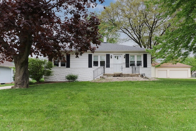 704 S Cottage Ave, Normal, IL 61761 - view of front of house with a front yard and stone siding