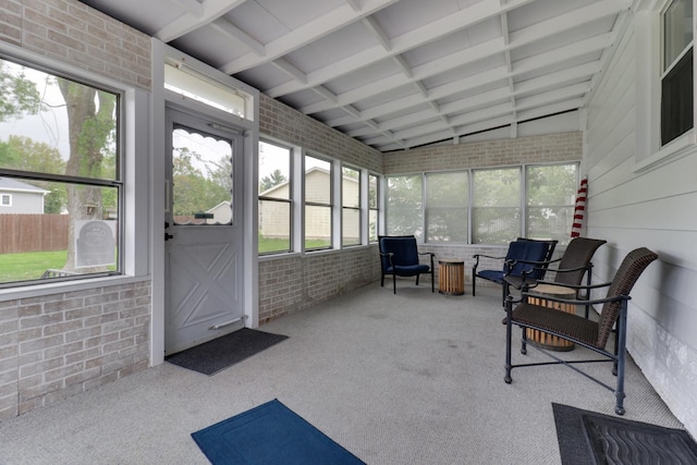 704 S Cottage Ave, Normal, IL 61761 - sunroom / solarium featuring healthy amount of natural light and beam ceiling
