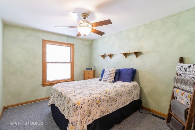 6 Sandalwood Ct, Streamwood, IL 60107 - carpeted bedroom featuring baseboards and ceiling fan