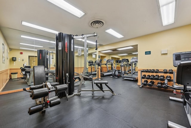 3950 N Lake Shore Dr Unit 720D, Chicago, IL 60613 - gym featuring visible vents