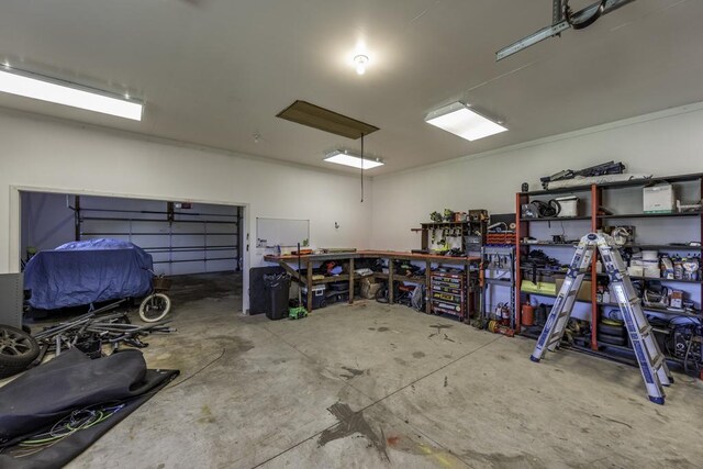 3128 Frans Ct, Winthrop Harbor, IL 60096 - garage featuring a workshop area