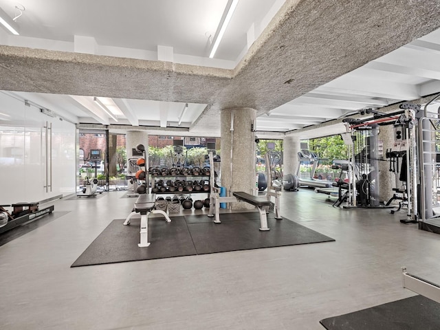 view of exercise room