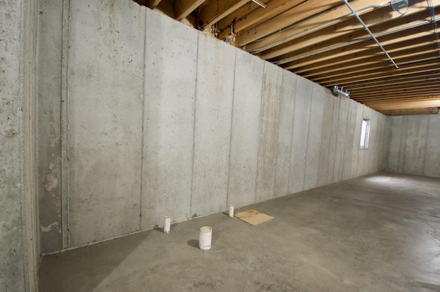 view of basement