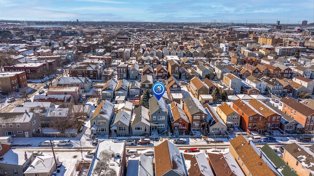 2862 S Keeley St, Chicago, IL 60608 - birds eye view of property featuring a residential view