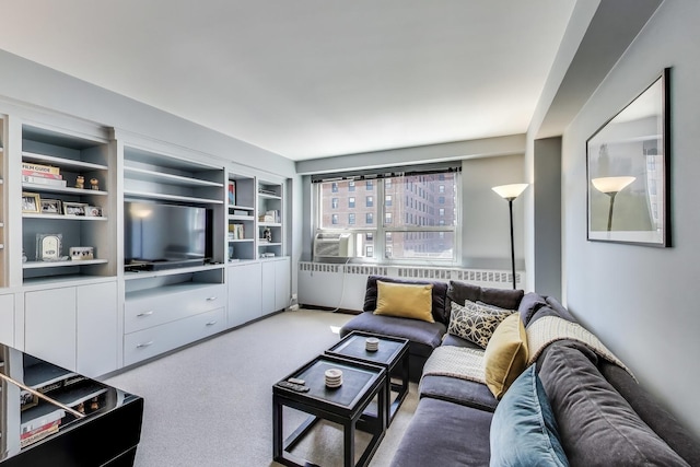 3180 N Lake Shore Dr Unit 4F, Chicago, IL 60657 - living area featuring carpet floors and cooling unit