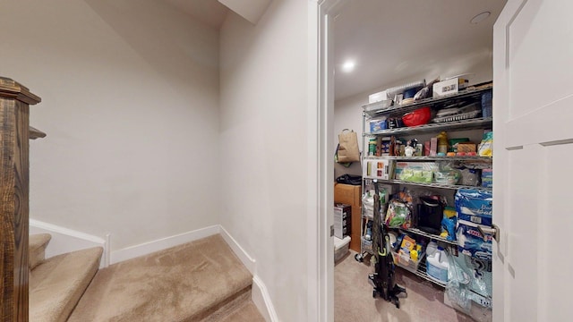 view of storage area