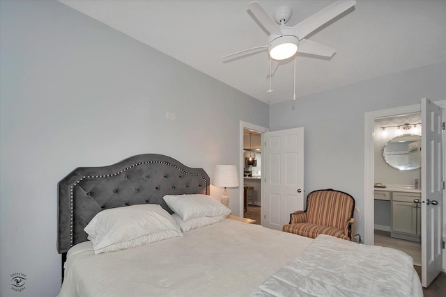 3530 S Union Ave, Chicago, IL 60609 - bedroom featuring ensuite bath and a ceiling fan