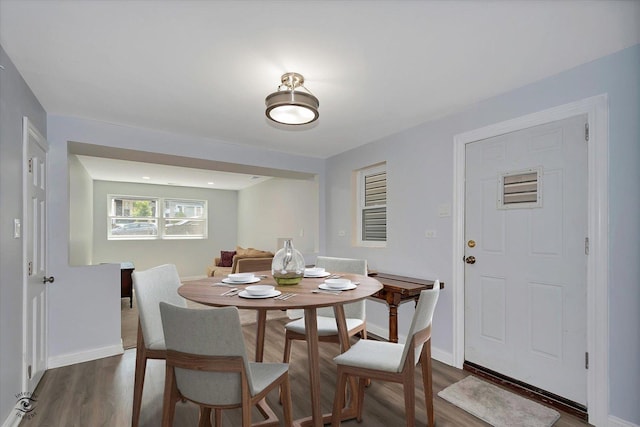 3530 S Union Ave, Chicago, IL 60609 - dining space with baseboards and dark wood finished floors