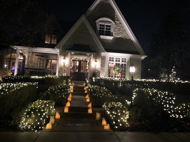 305 S Wright St, Naperville, IL 60540 - tudor home featuring stone siding