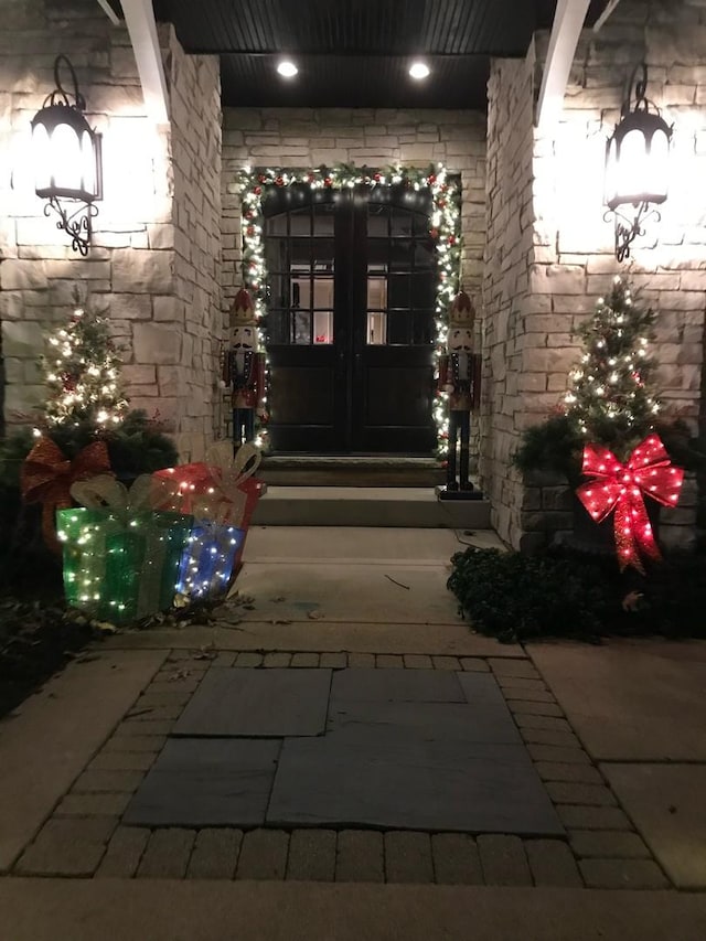 305 S Wright St, Naperville, IL 60540 - view of exterior entry featuring french doors