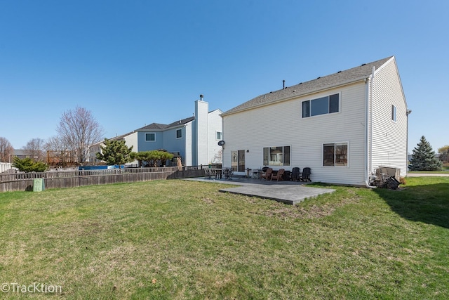 rear view of house featuring a patio area