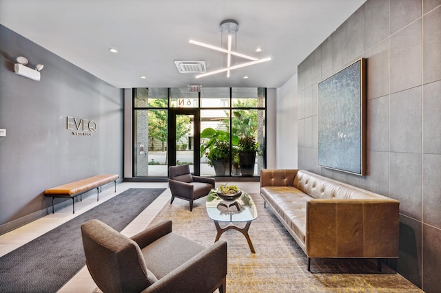 lobby with visible vents