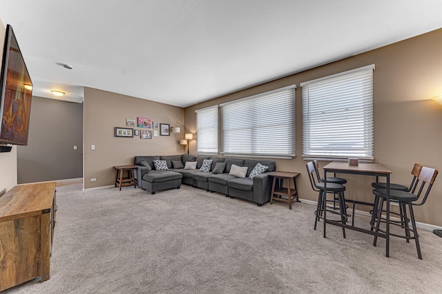 9163 Falcon Greens Dr, Lakewood, IL 60014 - carpeted living area featuring baseboards