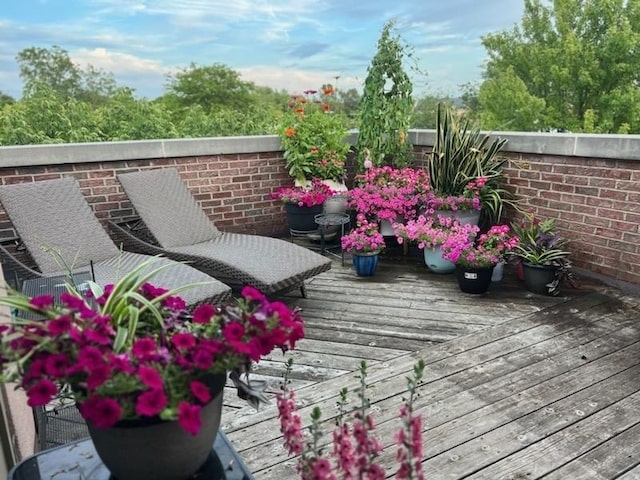 518 Winnetka Ave Unit 301, Winnetka, IL 60093 - view of wooden balcony featuring a wooden deck