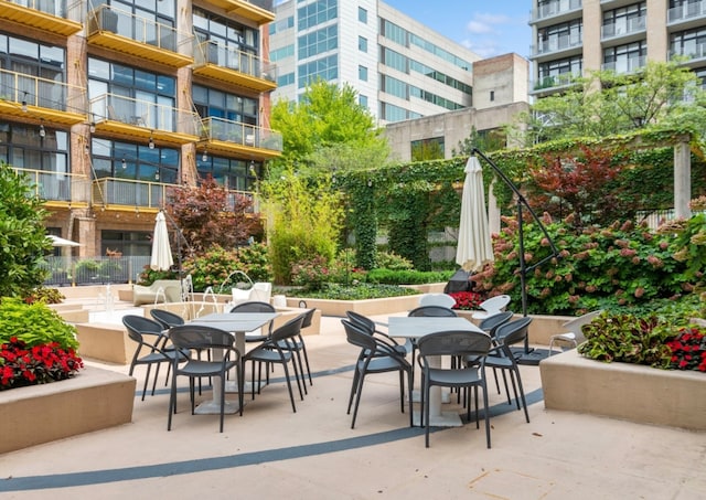 view of patio / terrace with outdoor dining area