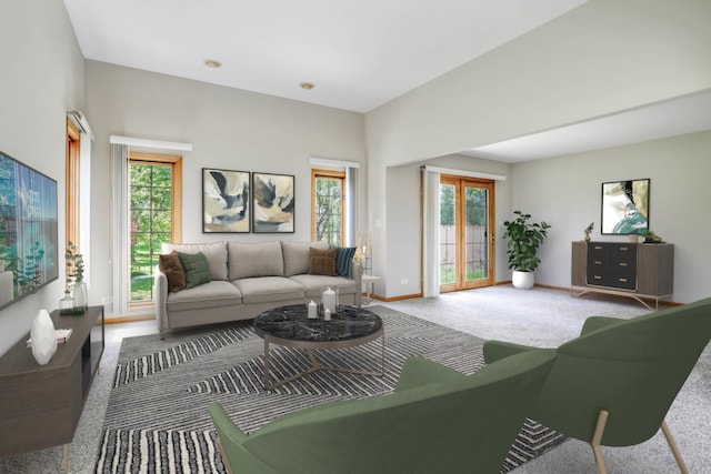 13860 Steeples Rd, Lemont, IL 60439 - carpeted living area with baseboards