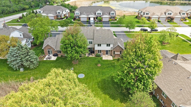 13860 Steeples Rd, Lemont, IL 60439 - aerial perspective of suburban area with a nearby body of water