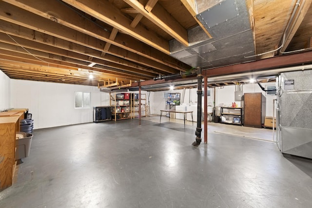 1557 Swallow St, Naperville, IL 60565 - basement featuring washing machine and dryer, electric panel, and heating unit