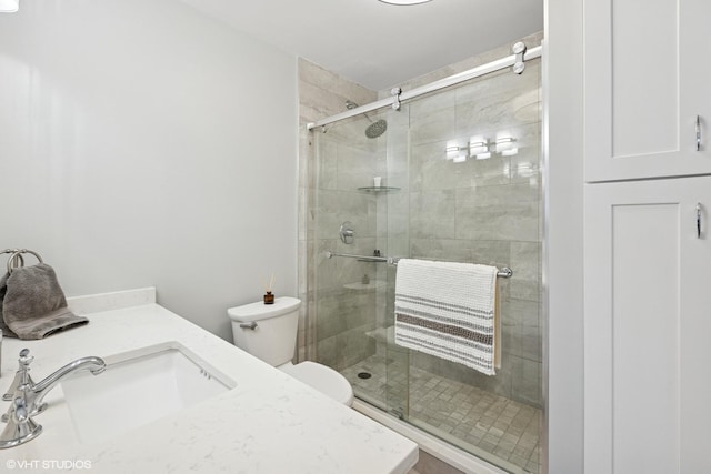 5415 N Sheridan Rd Unit 3004, Chicago, IL 60640 - bathroom featuring toilet, vanity, and a shower stall