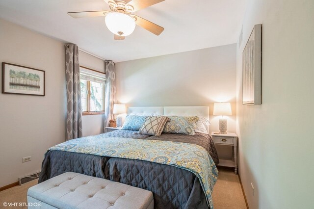 18038 Whitman Ln, Lansing, IL 60438 - bedroom with carpet floors and ceiling fan