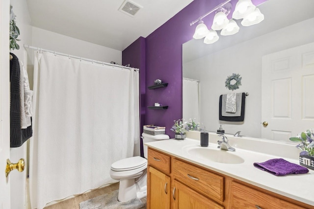10409 Evendale Dr, Huntley, IL 60142 - full bath with toilet, vanity, and wood finished floors
