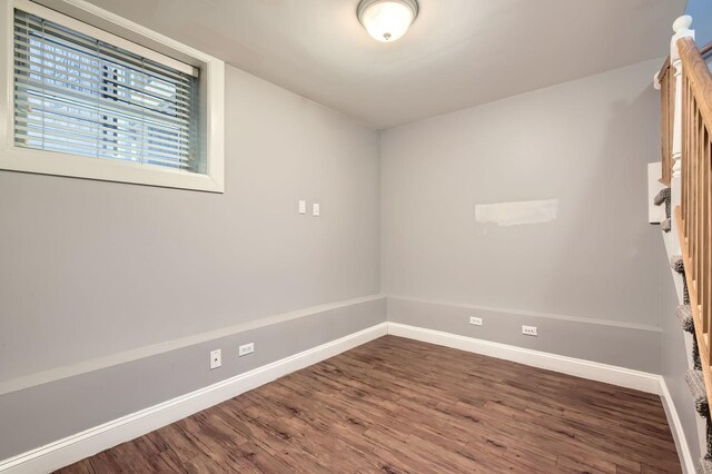 2241 N Lincoln Ave Unit 1A, Chicago, IL 60614 - spare room featuring baseboards and wood finished floors