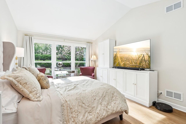 316 Spring Creek Cir, Schaumburg, IL 60173 - bedroom with lofted ceiling, light wood-style flooring, and multiple windows
