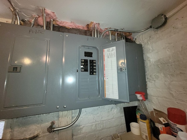 utility room with electric panel