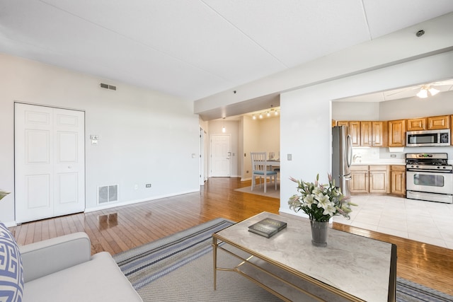 3115 Town Square Dr Unit 303, Rolling Meadows, IL 60008 - living area with light wood-style floors and baseboards
