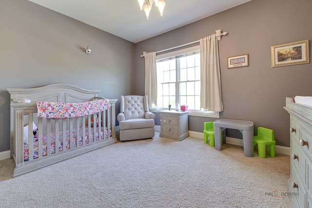 893 S Plum Grove Rd, Palatine, IL 60067 - bedroom with carpet flooring, baseboards, and a nursery area