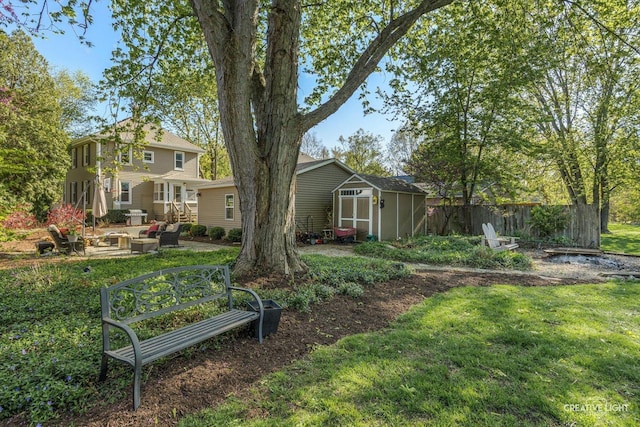 759 E Wilson St, Batavia, IL 60510 - view of yard with a storage shed and an outbuilding