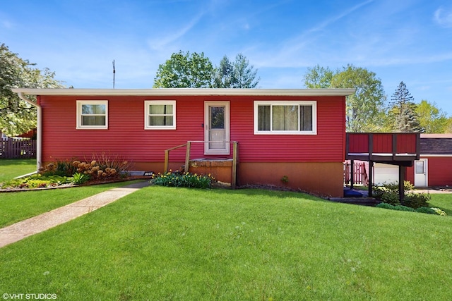 121 Northern Ter, Island Lake, IL 60042 - ranch-style home with a front lawn