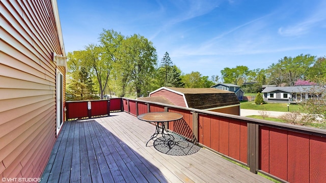 121 Northern Ter, Island Lake, IL 60042 - view of wooden deck