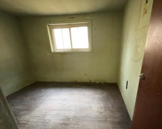 view of spare room