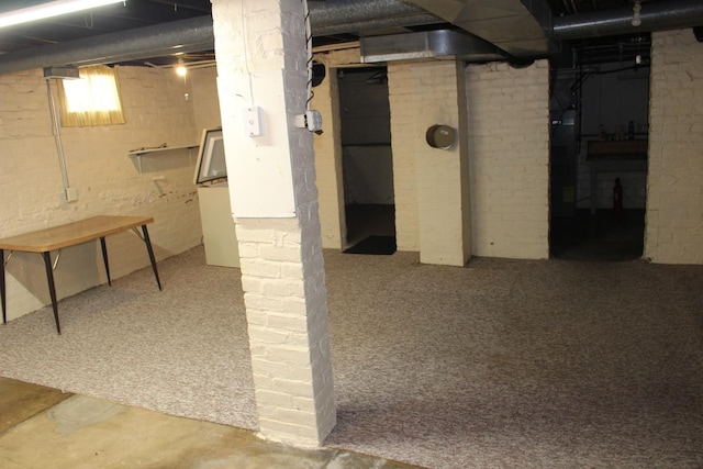 view of basement