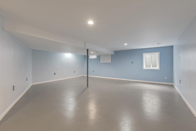 19 S 11th St, Saint Charles, IL 60174 - below grade area with baseboards and recessed lighting