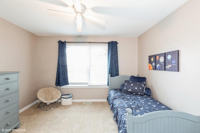 6361 Patricia Dr, Matteson, IL 60443 - bedroom with carpet, baseboards, and ceiling fan
